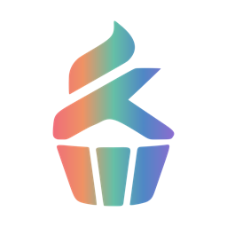 Kupcake rainbow cupcake logo